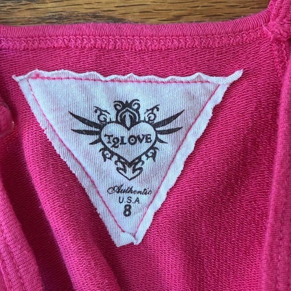 T2Love Girl’s Pink Romper Size 8 - Picture 2 of 3